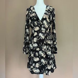 kesari long sleeve mini wrap dress Kesari Long Sleeve Mini Wrap Dress (Women)